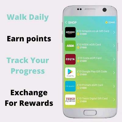 Walk Daily Earn Free Gift Cards